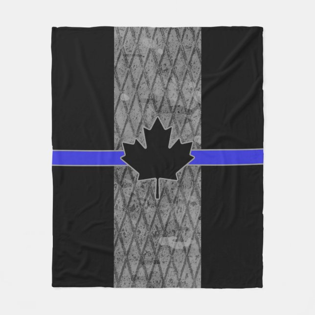 Manta Polar Canadian Thin Blue Line Flag (Anverso)