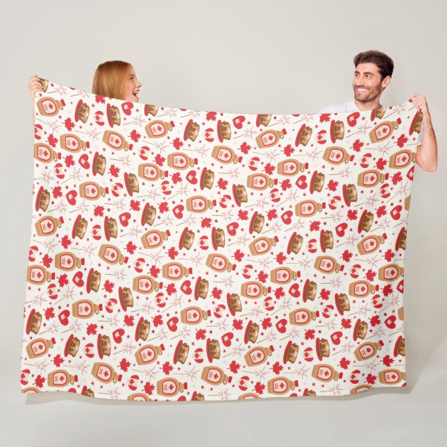 Manta Polar Canadiense Day Fiesta Fleece Blanket (In situ)