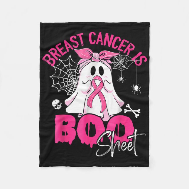 Manta Polar Cáncer De Mama Es Una Hoja De Fantasma Cáncer De M (Anverso)