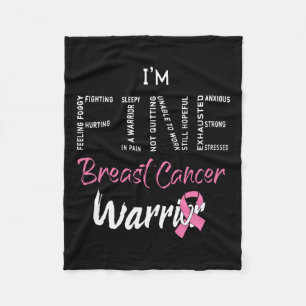 Manta Polar Cáncer de mama fino guerrero de cáncer de mama Cin