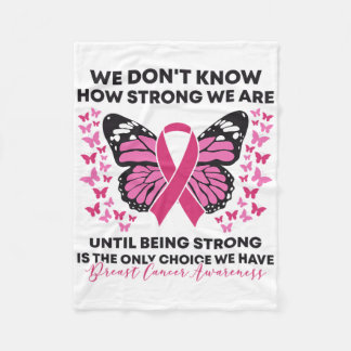 Manta Polar Cáncer de mama No sabemos cuán fuerte somos rosado