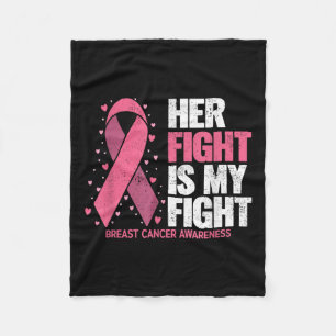 Manta Polar Cáncer de Mama Su Lucha Es Mi Lucha Contra El Cánc