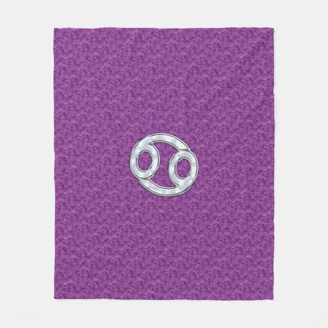 Manta Polar Cáncer moderno Rótulo Zodiaco Camuflaje Digital Ro (Anverso)