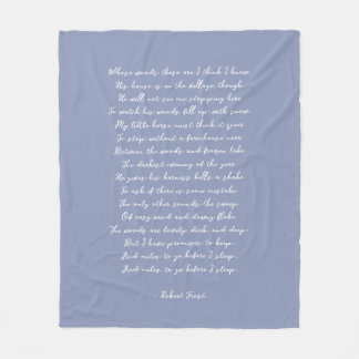 Manta Polar Canción de poema personalizado azul polvoriento Le