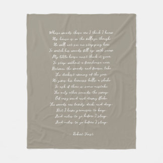 Manta Polar Canción de poema personalizado marrón claro Letra