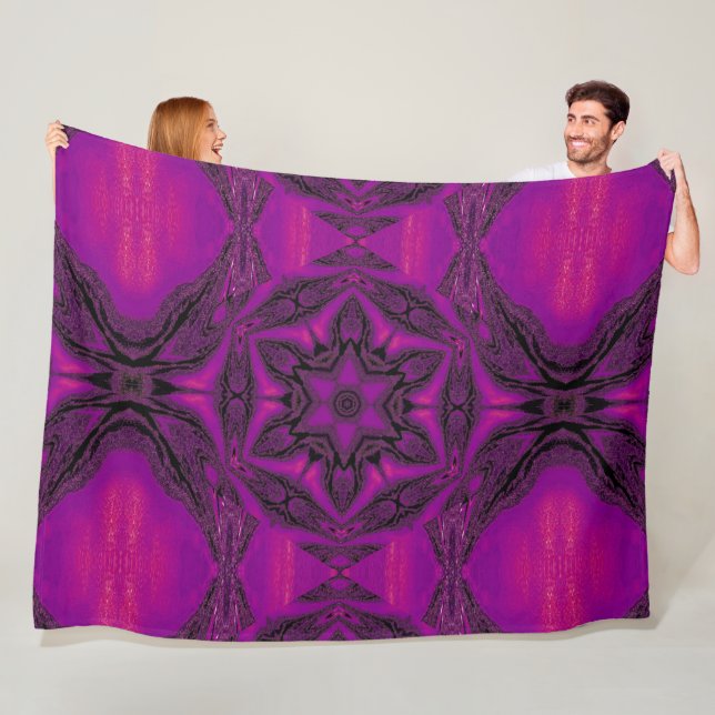 Manta Polar Canción Desierto Morado 15 (In situ)