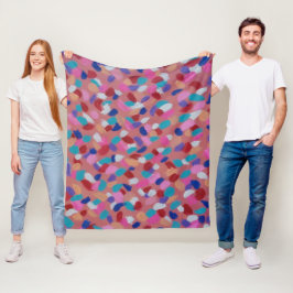 Manta Polar Candía de algodón rosa