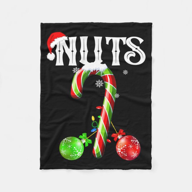Manta Polar Candy Cane Chest Nuts Couples Funny Chestnuts Xmas (Anverso)