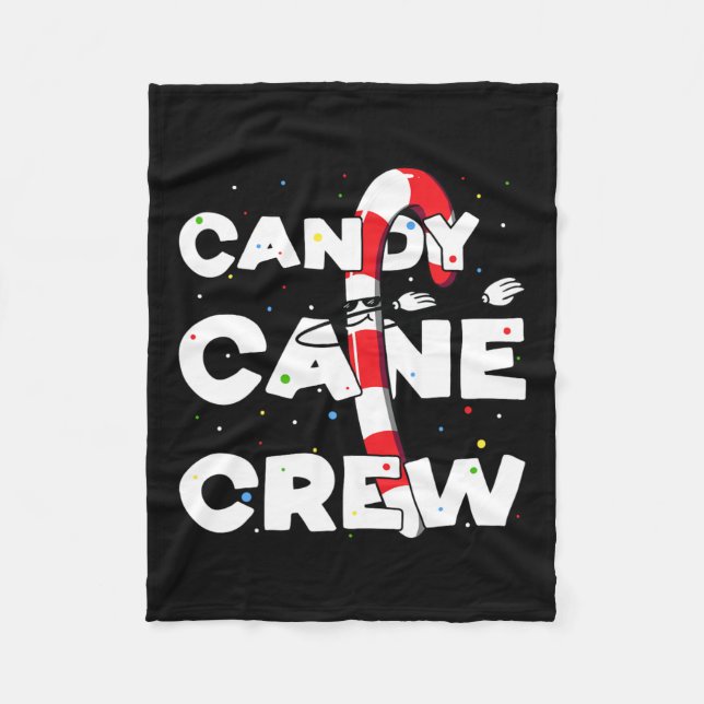 Manta Polar Candy Cane Crew Fun Navidades Candy Lover Bailando (Anverso)