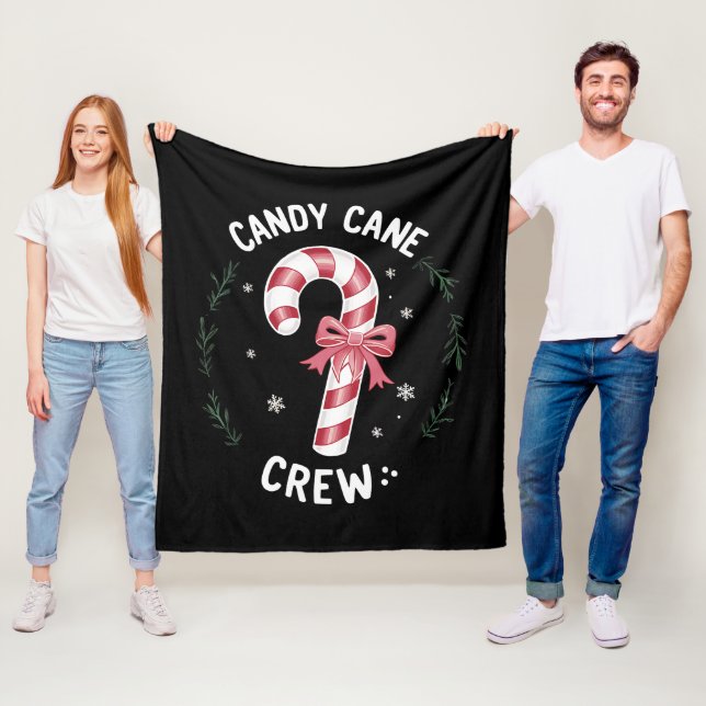 Manta Polar Candy Cane Crew Funny Navidades Candy Lover Xmas (In situ)