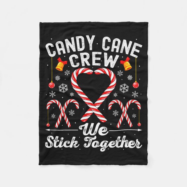 Manta Polar Candy Cane Crew We Stick Together Family Matching  (Anverso)