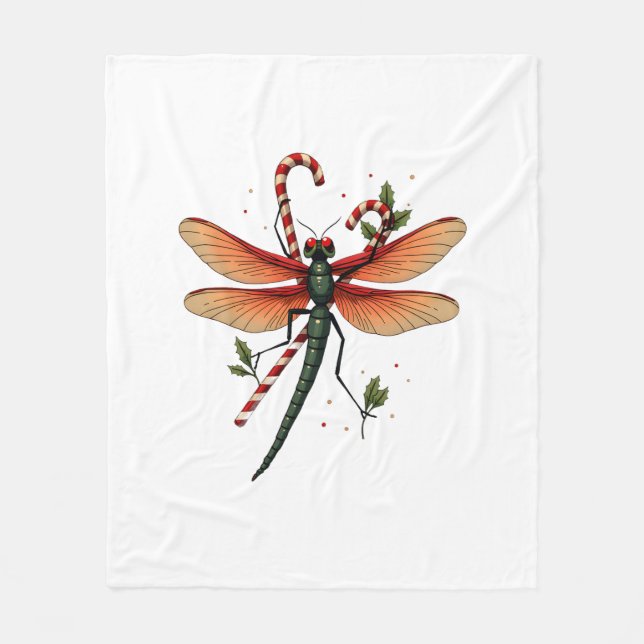 Manta Polar Candy Cane Dragonfly (Anverso)