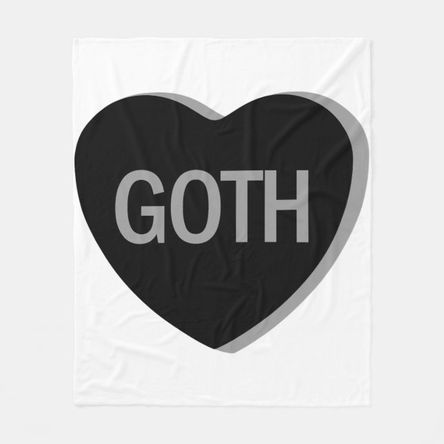 Manta Polar Candy Heart - Gótico (Anverso)