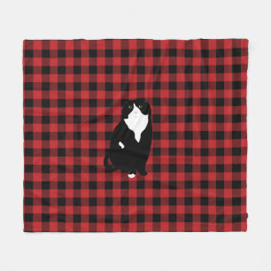 Manta Polar Cañeta de la flaca de felino plegado de Escocia