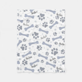 Manta Polar Cañeta de perro personalizada