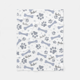 Manta Polar Cañeta de perro personalizada