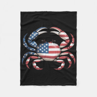 Manta Polar Cangrejo de América Bandera de Mariscos EE. UU. 