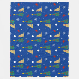 Manta Polar Cangrejos de perros Nochebuena Fleece Blanket