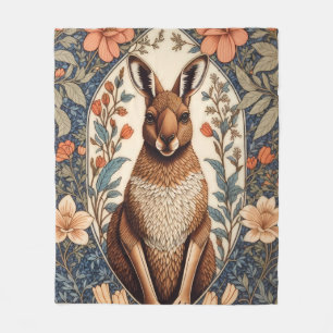 Manta Polar Canguro elegante inspirado en William Morris