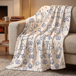 Manta Polar Caniches Dachshunds y Donuts