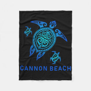 Manta Polar Cannon Beach Oregon Sea Blue Tribal Turbal