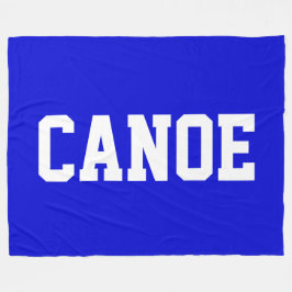 Manta Polar CANOE 70s Athletic White Text On Bold Lake Blue