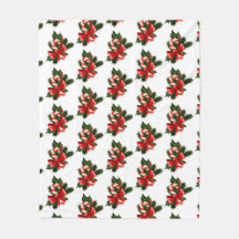 Cañón con patrón de Navidades holly retro