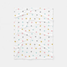 Manta Polar Cañón de flores de patatas de cobre