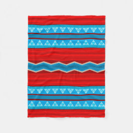 Manta Polar Cañón del río suroeste rojo y turquesa pequeño