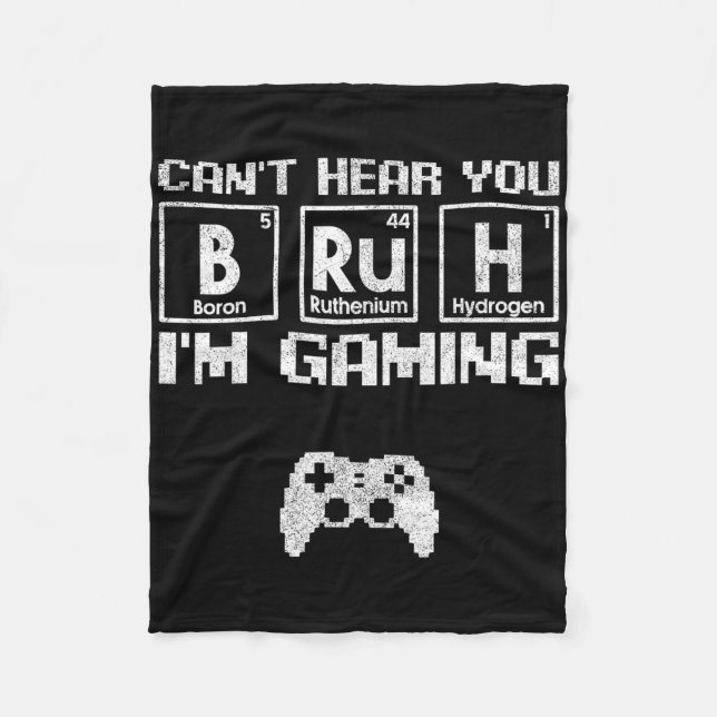 Manta Polar Can't Hear You Bruh I'm Gaming Video Gamer Teen Bo (Anverso)