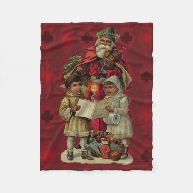 Manta Polar Canto musical de los Navidades de Santa Elena (Anverso)