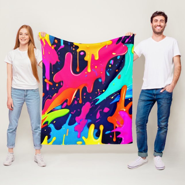 Manta Polar Caos de color de goteo (In situ)