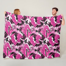 Caos rosado caliente - Tropical rosa brillante