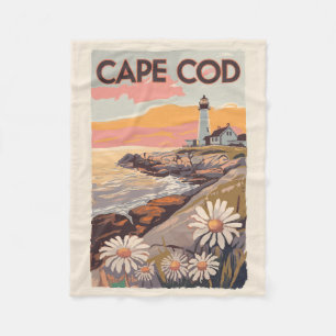 Manta Polar Cape Cod Massachusetts Painterly Travel Art Retro