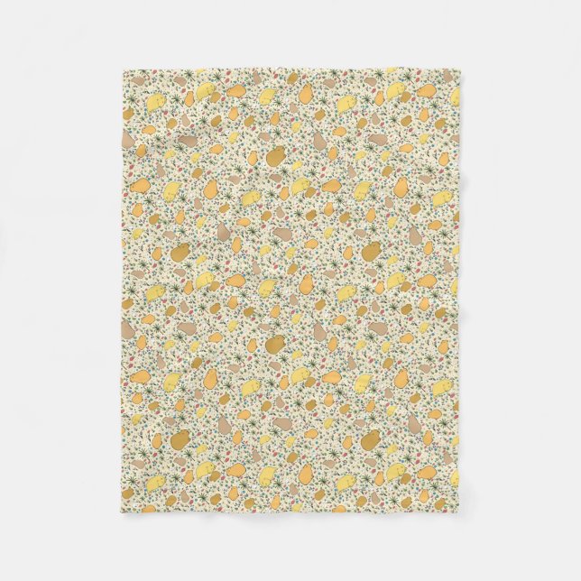 Manta Polar Capibaras en amarillo (Anverso)