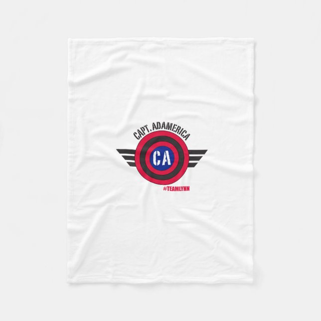 Manta Polar Capitán Adamerica Fleece Blanket (Anverso)