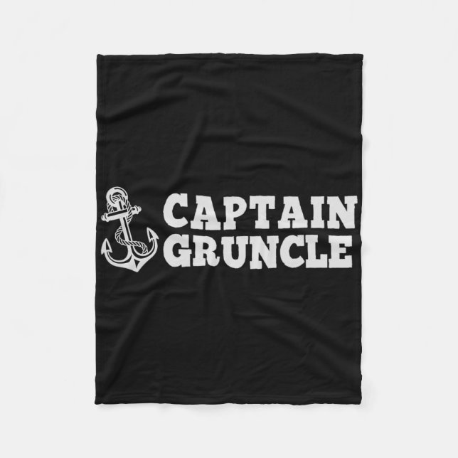Manta Polar Capitán Grtío Vela Bote Vintage Ancho (Anverso)