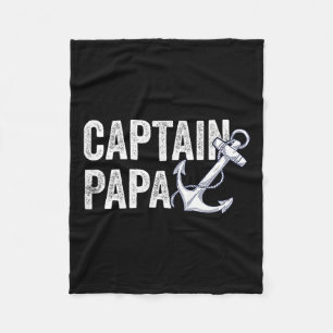 Manta Polar Capitán Papa Pontoon Regalo Lago Marinero Barco de