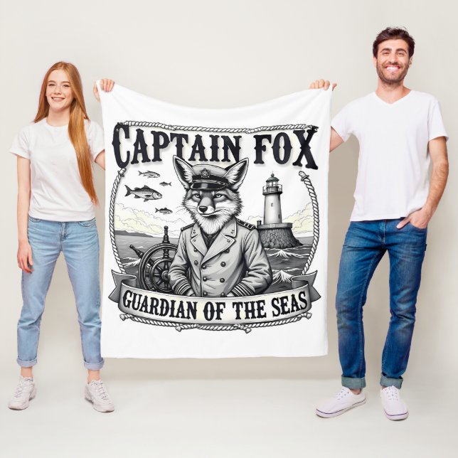 Manta Polar Capitán Zorro Guardián de los Mares Diseño Náutico (In situ)