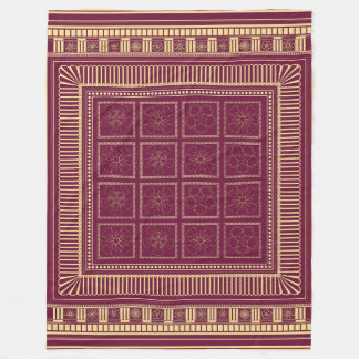Manta Polar Capitoline Bloom: Etrusco-Roman Fleece Blanket