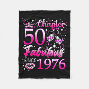 Manta Polar Capítulo 50 Fabuloso Desde 1976 Cumpleaños 50 Muje