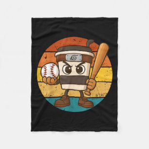 Manta Polar Cappuccino Ino Béisbol Cute Meme De Brainrot Itali