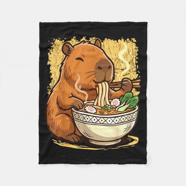 Manta Polar Capybara Eating Ramen Noodles  (Anverso)