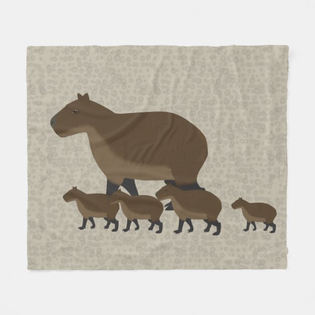 Manta Polar Capybara Fleece Blanket (Frente (Horizontal))