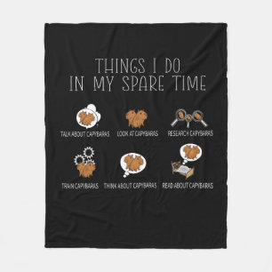 Manta Polar Capybara Lover Art Kids Funny Capybara