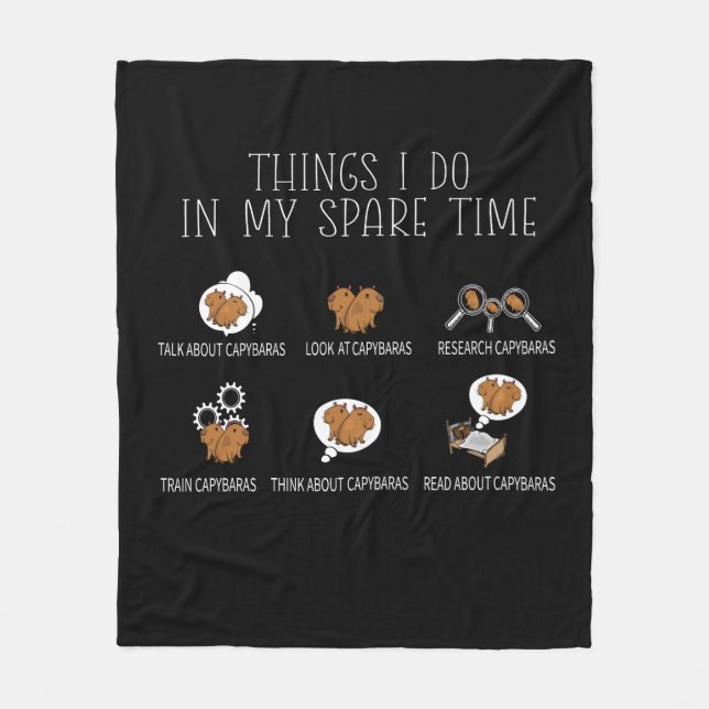Manta Polar Capybara Lover Art Kids Funny Capybara (Anverso)