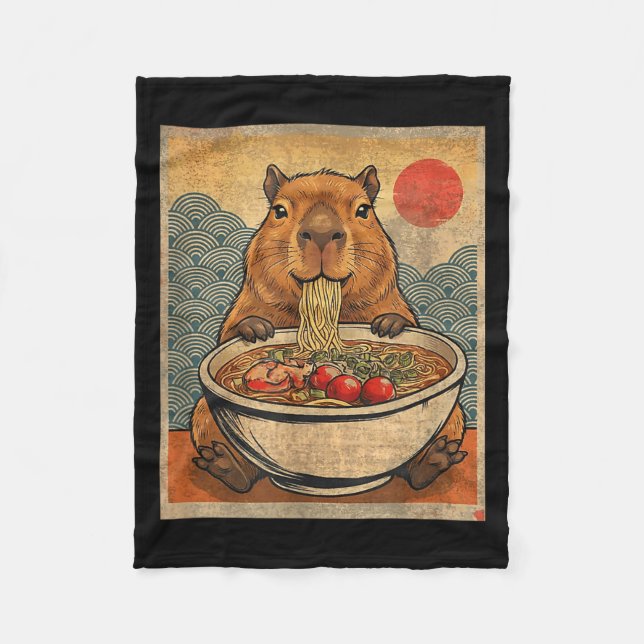 Manta Polar Capybara Ramen Japanese Funny Graphic Kawaii Anime (Anverso)