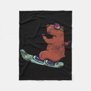 Manta Polar Capybara Whisperer Snowboarding Snow Winter Sport