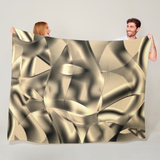 Manta Polar Caqui curvo o beige con tonos llamativos (In situ)