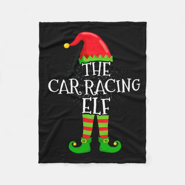 Manta Polar Car Racing Elf Family Matching Christmas Group  (Anverso)